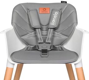 Lionelo - Seggiolone da pranzo per bambini 2 in 1 KOEN Grey Stone