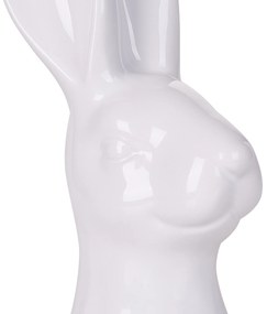 Figura decorativa ceramica bianco 26 cm GUERANDE Beliani