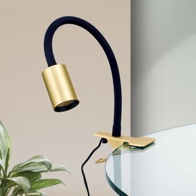 Orion Str 10-489 - LED Flessibile lampada da tavolo con clip KURT LED/5W/230V oro