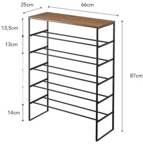 Scarpiera alta nera Tower - YAMAZAKI