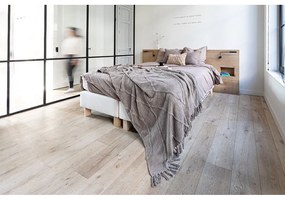 Copriletto in cotone marrone chiaro per letto matrimoniale 250x260 cm Sahara - Tiseco Home Studio