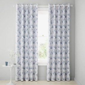 Tende in set bianche/blu 2 pz 168x229 cm Lucie Floral Frill – Catherine Lansfield