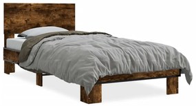 Giroletto Rovere Fumo 90x200 Cm İn Legno Multistrato E Metallo /