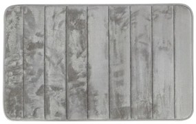 Tappeto bagno 100% poliestere 45x75 grigio antiscivolo Memo