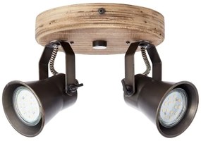 Brilliant - Faretto SEED 2xGU10/5W/230V nero/marrone