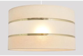 Lampadario a sospensione con filo HELEN 1xE27/15W/230V diametro 35 cm color crema/oro