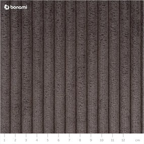 Divano grigio tortora allungabile con rivestimento in velluto a coste 245 cm Nihad – Bobochic Paris