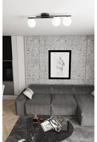 Lampada da soffitto in acciaio KAIRO 3 da interno 3xE14 Colore del corpo Nero e Bianco