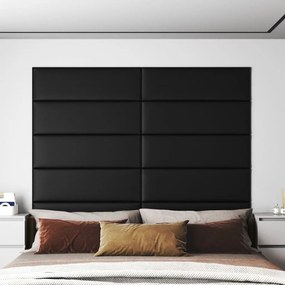 Pannelli Murali 12 Pz Neri 90x30 Cm İn Similpelle 3,24 M² /