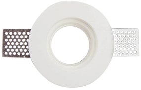 Portafaretto GU10 e MR16 in Gesso Pitturabile Tondo Ø100 mm