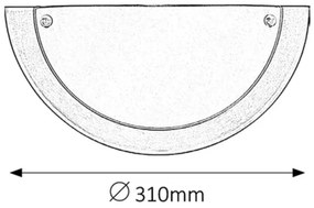 Rabalux 5181 - Applique UFO E27/60W/230V