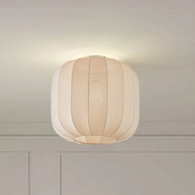 Plafoniera soffitto Helin Lindby, dimmerabile, Crema / Ambra, Soggiorno / Sala da pranzo, Tessuto / Stoffa / Seta, Scandinavo, Plafoniera