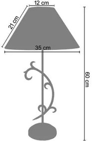 Tosel  Lampade d’ufficio lampada da comodino tondo metallo crema  Tosel