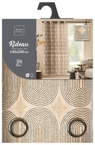 Tenda nera/beige 140x240 cm Ondine – douceur d'intérieur