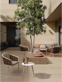 Tavolino da giardino rotondo in alluminio ø 50 cm Ridley – Bizzotto