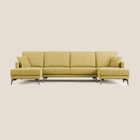 Saturno divano panoramico moderno in tessuto morbido impermeabile T03