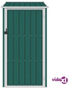 vidaXL Capanno da Giardino Verde 87x98x159 cm in Acciaio Zincato