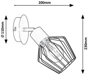 Rabalux - Applique  1xE27/40W/230V