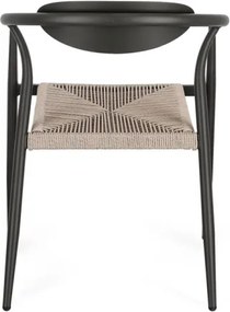 Sedia Da Esterno In Alluminio Con Braccioli Impilabile Linares Antracite Bizzotto