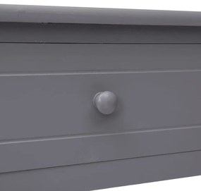 Tavolo Consolle Grigio 90x30x77 cm in Legno