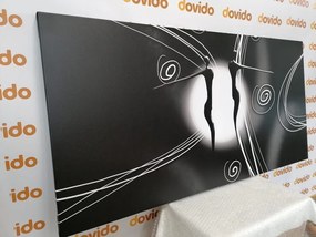 Quadro su tela – Amore etnico in bianco e nero
