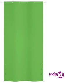 vidaXL Paravento per Balcone Verde Chiaro 120x240 cm in Tessuto Oxford