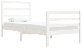 Giroletto in legno massello bianco 75x190 cm small single