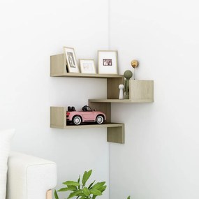 Scaffale Angolare A Muro Sonoma 40x40x50 Cm Legno Multistrato /