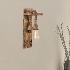 Lampada da parete in colore naturale Woody - Squid Lighting