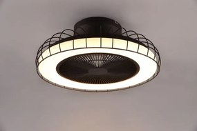 Plafoniera sandfjord led con gabbia metallo nero r64122132