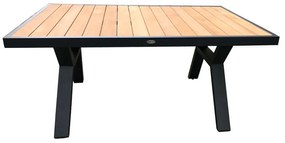 Set da giardino in alluminio grigio per 5 persone Rotterdam - Rojaplast