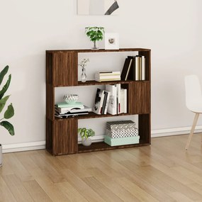 Libreria/divisorio rovere marrone 100x24x94 cm