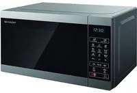 SHARP YC-MG02E-S - FORNO A MICROONDE 20L - 800W - CONTROLLO DIGITALE - GRILL - 11 LIVELLI DI POTENZA - BLACK/SILVER