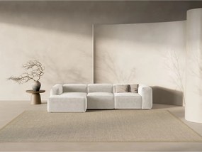 Divano angolare beige (con penisola a sinistra/con chaise lounge) Bergamo – Cosmopolitan Design
