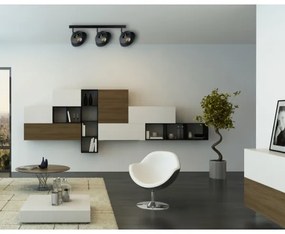 Faretto FAUN 3xE27/60W/230V nero