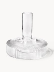 Caraffa in vetro soffiato con scanalatura in rilievo Ripple, 1,1 L