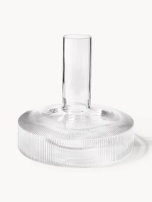 Decanter in vetro soffiato millerighe Ripple, 1,1 L