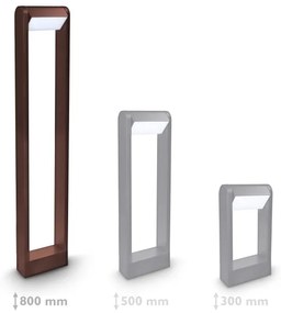 Brilagi - Lampada LED da esterno CROTONE LED/7W/230V marrone IP54 80 cm