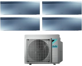 Daikin - Climatizzatore Condizionatore Bluevolution Quadri Split Inverter serie emura silver iii 7+7+12+15 con 4MXM80N R-32 Wi-Fi Integrato