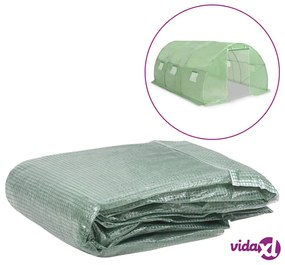 vidaXL Telo di Ricambio per Serra (13,5 m²) 300x450x200 cm Verde