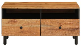 Tavolino da salotto 80x54x40 cm in legno massello di acacia