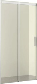 Porta doccia scorrevole L 137-139 cm x H 195 cm per nicchia in vetro trasparente SP. 6 mm, profilo cromo