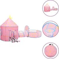 Tenda da Gioco per Bambini Rosa con 250 Palline 301x120x128 cm 3107738