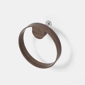Porta asciugamani da parete in legno di noce Yoku - Wireworks