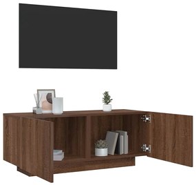 Mobile Tv Rovere Marrone 100x35x40 Cm İn Legno Multistrato /