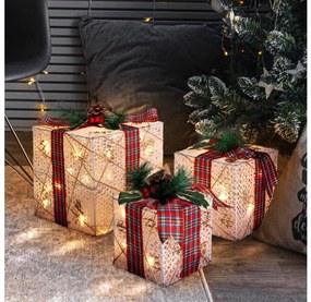 Brilagi - Set da 3 decorazioni natalizie da esterno LED/230V IP44, perfette come regalo