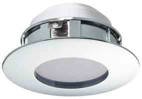 Faretto Ad Incasso Contemporaneo Pineda Policarbonato Cromo Led Integrato 4,9W