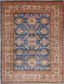 Kazak Tappeto orientale 240x310 Blu (Pakistan) Annodato A Mano