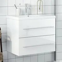 Mobile da Bagno con Lavabo Integrato Bianco Lucidocod mxl 114931