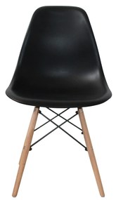 SET 4 SEDIE TOWER WOOD NERE EXTRA QUALITY